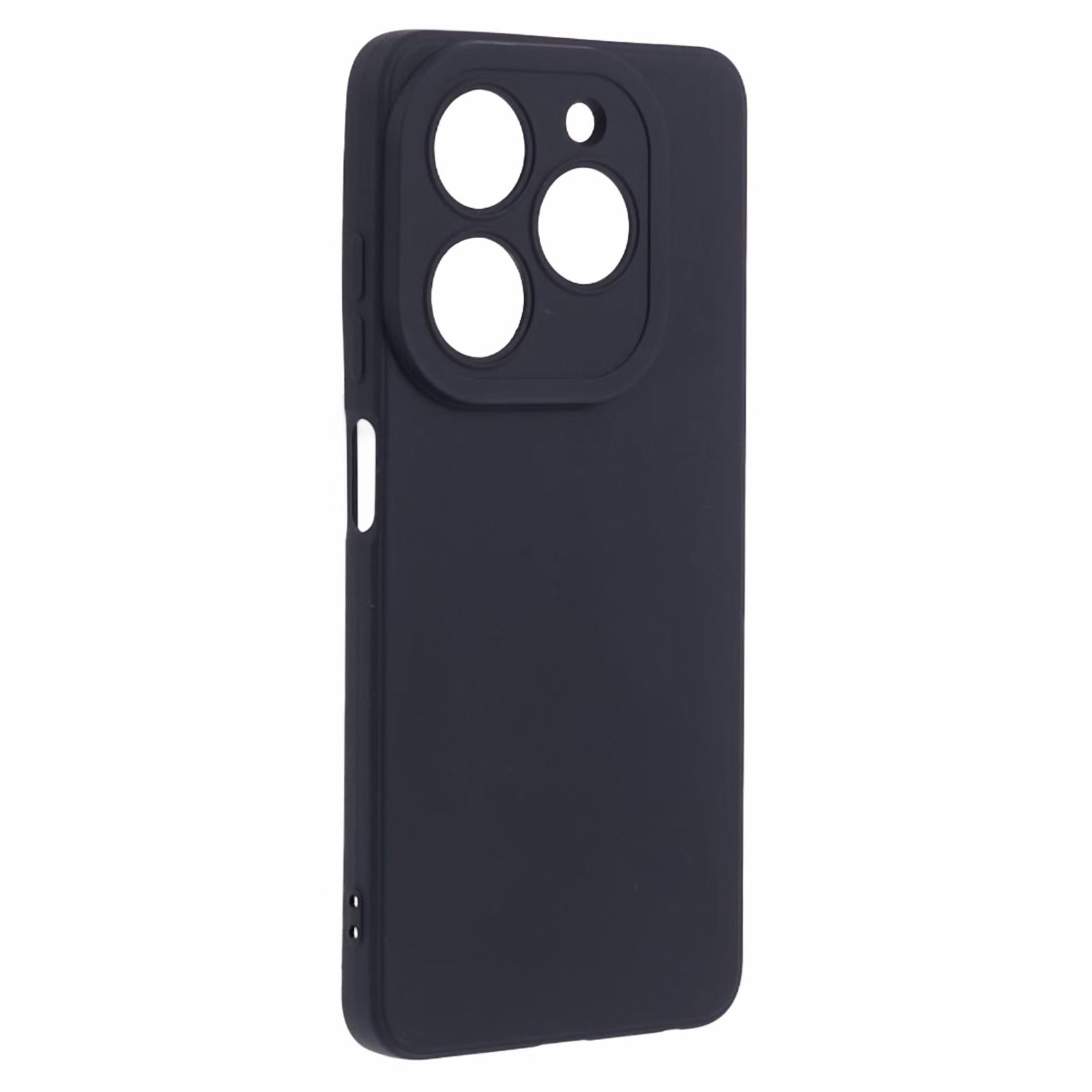 For Transsion Tecno Spark 20 TPU Phone Case Precise Lens Protection Anti-drop - Black For Transsion Tecno Spark 20 TPU Phone Case Precise Lens Protection Anti-drop - Black